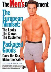 Cover boy Fabio in sports briefs 