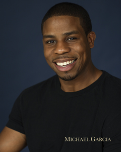 New York actor Michael Garcia had his NY style headshot photographed in color (here) and in black and white by top celebrity and portrait photographer Steve Landis in the NYC studio